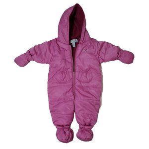 **THE CHILDREN'S PLACE BABY GIRL SNOWSUIT WITH MITTENS** SIZE 6-9 MONTHS